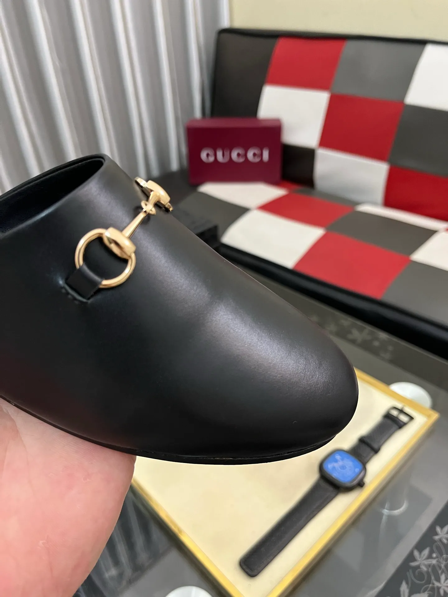 Men's shoes 💰480⌚️⌚️[Gucci] 2024 new season half-slip men's shoes, made of Italian imported first-layer frosted cowhide➕sheepskin lining, original hardware buckle, original combination wear-resistant outsole, real shot 🎬 Very comfortable on the feet, size 36-44